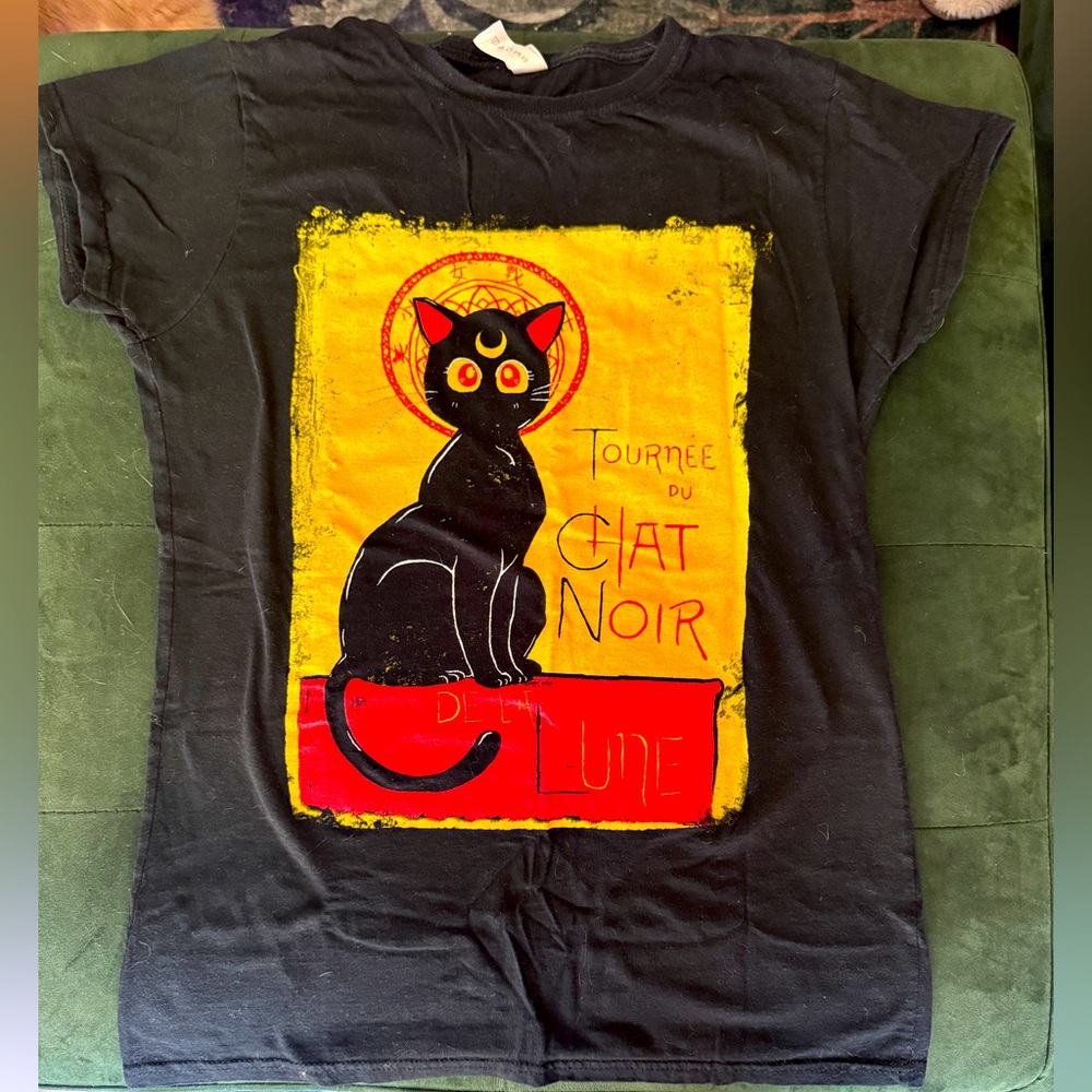 Sailor Moon Luna Chat Noir Graphic T-Shirt